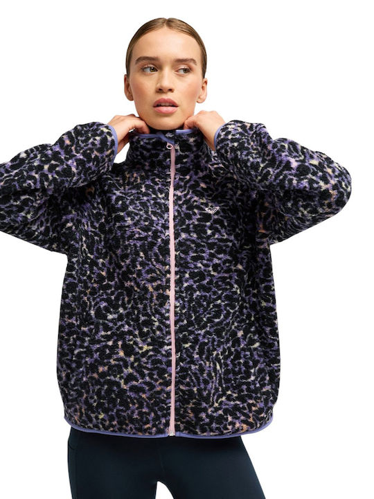 Roxy Waves Warmth Fleece Γυναικεία Ζακέτα Leopard