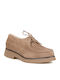 Suede Women's Loafers in Beige
