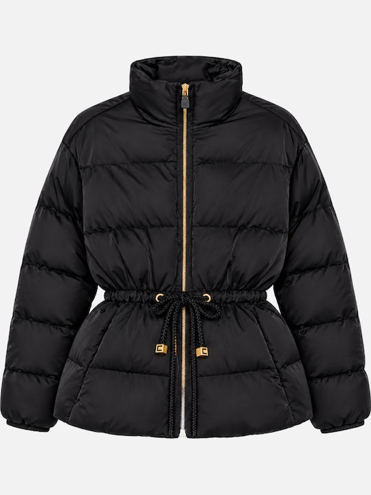 Elisabetta Franchi Damen Jacken Puffer Schwarze