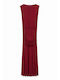 Maxikleid für Hochzeit / Taufe mit Tüll Bordeaux