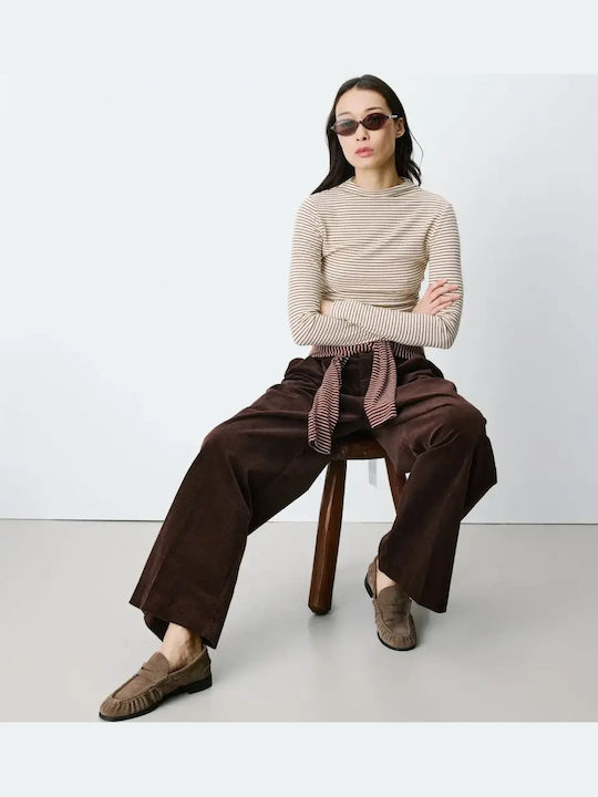 Γυναικείο Brown Κοστούμι σε Relaxed Εφαρμογή