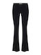 Damen-Samthose mit Regulärer Passform Schwarz