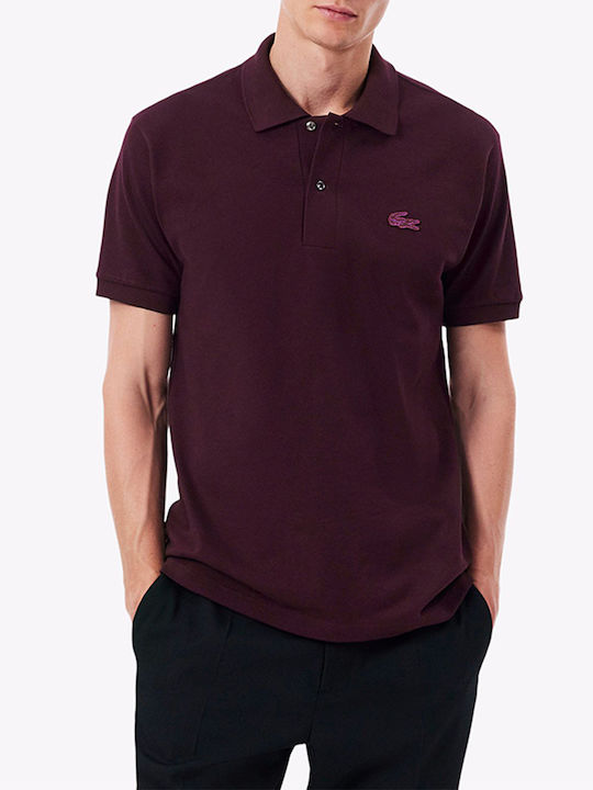Lacoste Kurzarm-Poloshirt Bordeaux