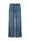 Waist Pantaloni Jeans pentru Femei cu Croială Relaxed