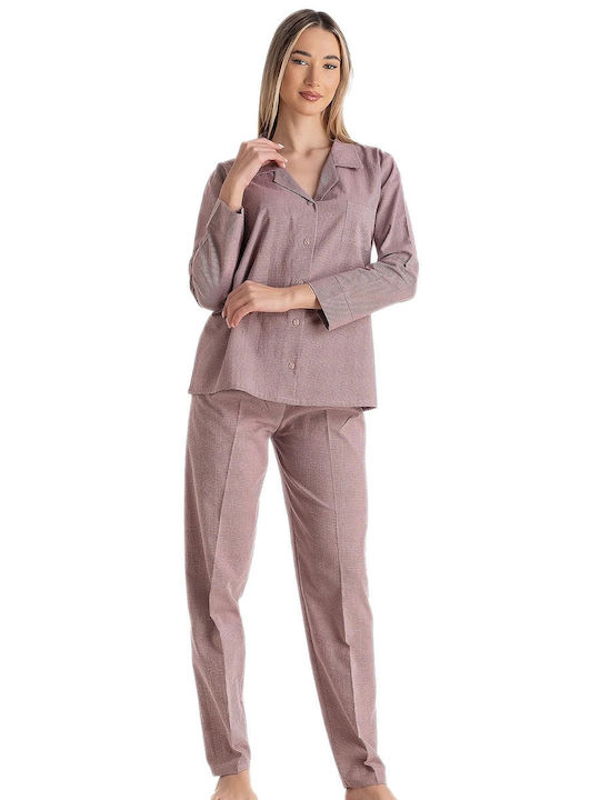 Relax Anatomic Damen-Winterpyjama-Set in Flieder Relax Anatomic Damen-Winterpyjama-Set in Flieder