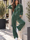 Green Velour Tracksuit Set