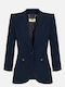 Elisabetta Franchi Women's Crepe Blazer Navy