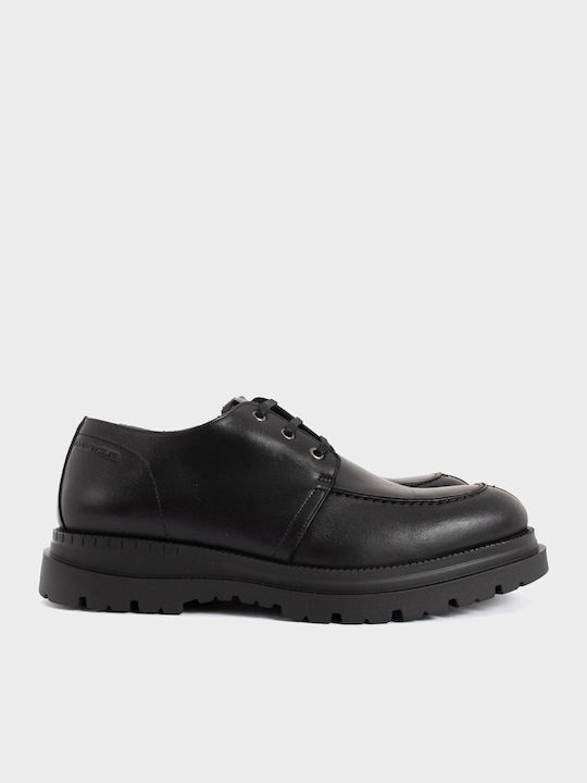 Leather Men's Loafers in Black