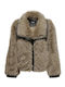 Kurzer Damenpelz Beige