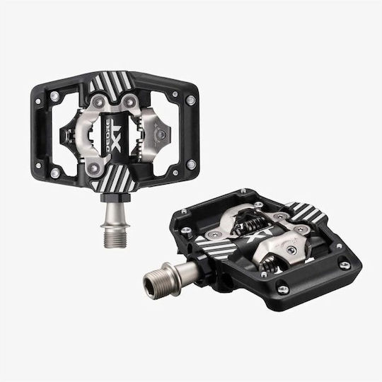 Shimano Deore Xt Πετάλια Ποδηλάτου Κουμπωτά Μαύρα