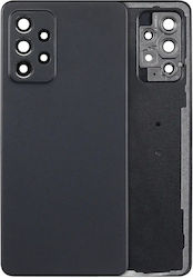 Задно стъкло за камера Samsung Galaxy A52 4G A525 2021 Aftermarket Plus Черен