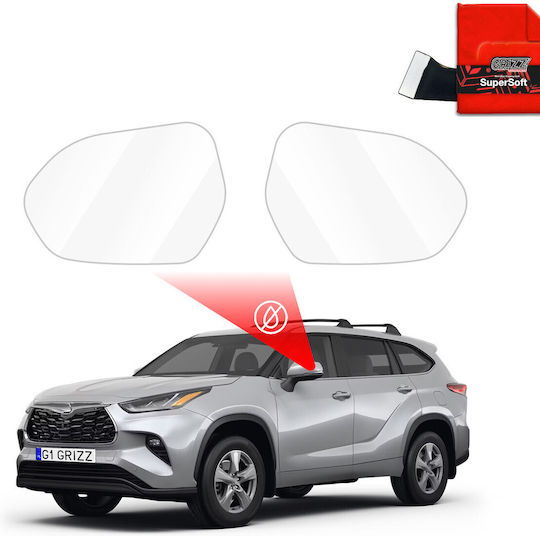 Waterproof Mirror Film Grizzglass Zerodrop Toyota Highlander 2021-2026