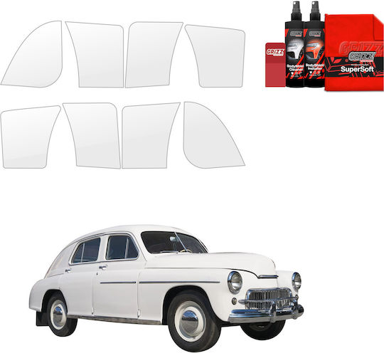 Transparent Protective Film Grizzglass Bodyshield Wheel Arches Warszawa 201 1957-1964 8in1