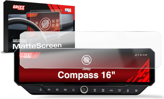 Матов Протектор Grizzglass Cardisplay Protection за Jeep Compass 16" 2026
