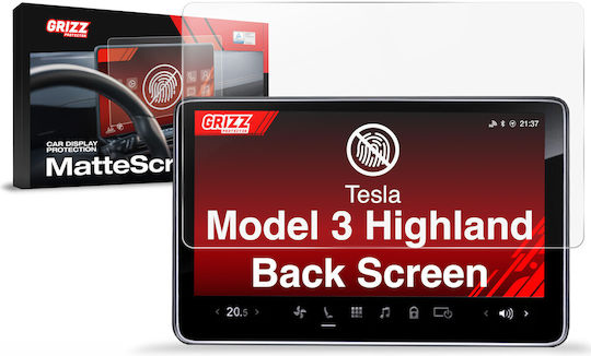 Folie Mată Grizzglass Cardisplay Protection Tesla Model 3 Highland 2023-2026