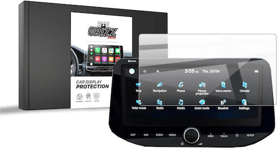 Grizzglass Cardisplay Ceramic Sheet Protection Hyundai i20 10.25" 2024-2026