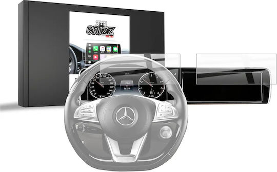 Ceramic Film Grizzglass Card Display Protection Mercedes S Class Coupe W222 2013-2017 2-in-1