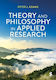 Theory And Philosophy In Applied Research Peter J Adams Sage Publications Ltd