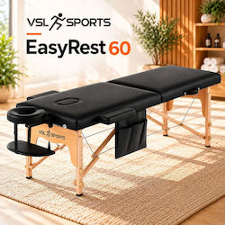 VSL Sports EasyRest 60 Масажно легло Черно 180x60 см.