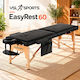 VSL Sports EasyRest 60 Преносимо/Сгъваемо Масажно Легло за Физиотерапия, Черно, Дървено, 180x60 см