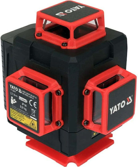 Yato YT-30417 Selbstnivellierender Linienlaser mit grünem Laserstrahl 3,7 V und einem Arbeitsbereich von 30 m