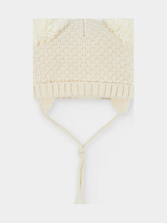 Kinder-Strickmütze Beige