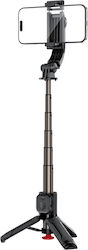 Acefast Extendable 63 Cm Bluetooth Selfie Stick Tripod Auto-opening Feature Black