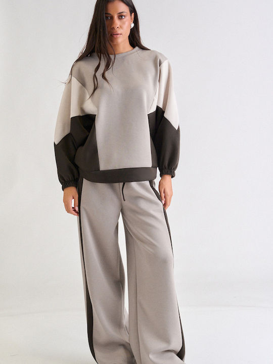 Decoro Dark Beige Tracksuit Set