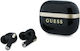Glossy Gold Lineprinted Classic Logo In-ear Bluetooth Handsfree Headphones with Gold Charging Case