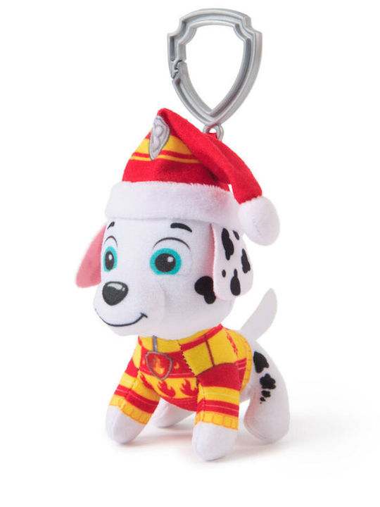 Marshall Paw Patrol Schlüsselanhänger mit Weihnachtlicher Mütze Plüsch 10 cm