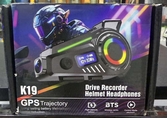 K19 Interfon Single pentru Cască de Motocicletă cu Bluetooth și Cameră