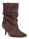 Suede Women's Brown Ankle Boots