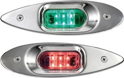 Set aus Eingelassenen LED-Navigationslichtern 112 5° für Boote und Yachten