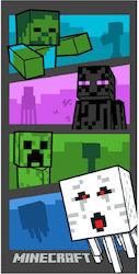 Πετσέτα Μπάνιου Minecraft Adventure Time Πετσέτα Θαλάσσης 70x140εκ