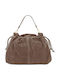 Leather Women's Shopper Bag Suede Dark Ash