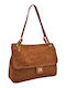 Set Geantă de Umăr / Crossbody din Piele pentru Femei din Suede, Tabac