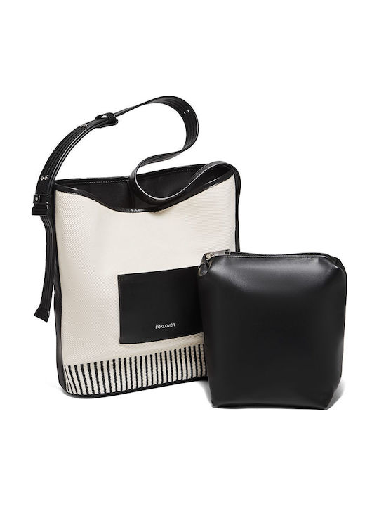 Foxer Set White Fabric Women's Shoulder / Cross...