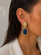 Theodora Navy Earrings