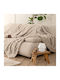 Nima Lumi Ριχτάρι Πολυθρόνας Γούνινο 180x180εκ. Light Beige