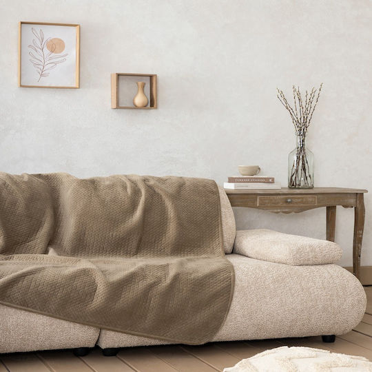 Nima Eira Cuvertură Decorativă Din Blană Pentru Fotoliu 180x180cm Coffee