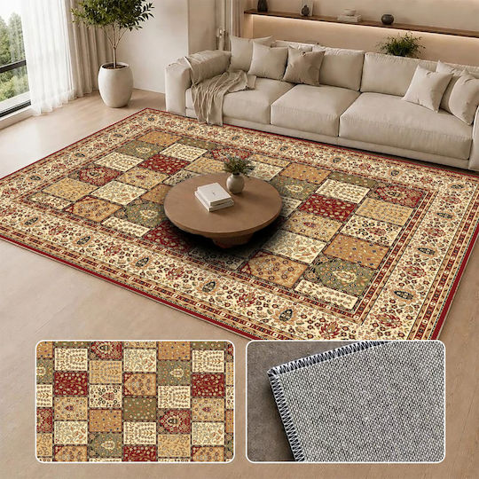 Homeone Плосък кадифен килим, правоъгълен, с ресни, многоцветен 200x280 см