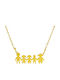 Bijou Box Family Necklace in Gold-Plated Steel