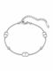 Charmy Damenarmband Kette aus Edelstahl mit Zirkonia 5 cm