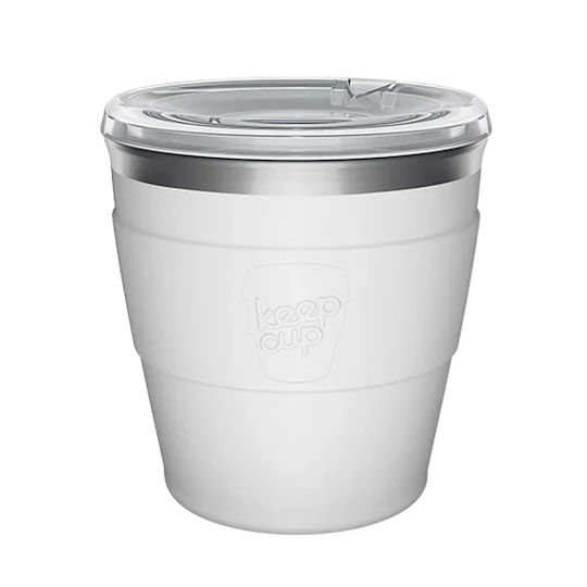 Keep Cup Pahar Termos din Oțel Inoxidabil / Plastic 170ml Alb Thermal QuickSip XS White