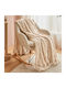 A-s Wavy Kuscheldecke für Sofa 120x160 cm Beige