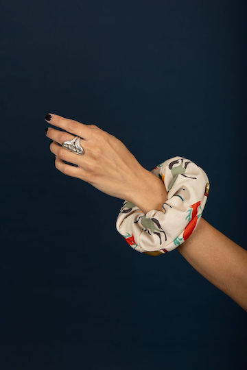 Chaton Clemence Scrunchie White
