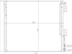 Radiator de Aer Condiționat Nissan NV200 10 92100-JX51A Radiator de Aer Condiționat Nissan NV200 10 92100-JX51A