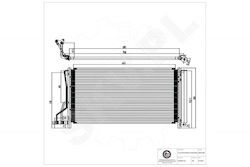 Radiator de Aer Condiționat Hyundai Grandeur Sonata V Kia Magentis II 976063k160 Radiator de Aer Condiționat Hyundai Grandeur Sonata V Kia Magentis II 976063k160