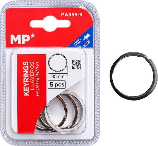 Madrid Papel Key Rings for Keychains 5 Pieces