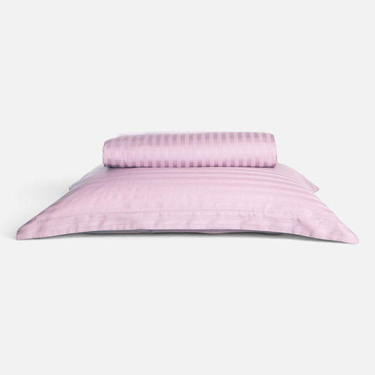Nef-Nef Homeware Bettbezug-Set Elements aus Baumwolle 240 x 220 cm für Doppelbett mit 2 Kissenbezügen Pale Mauve1
